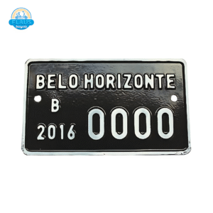Placa de Licenciamento com Documento, Personalizada por Cidade