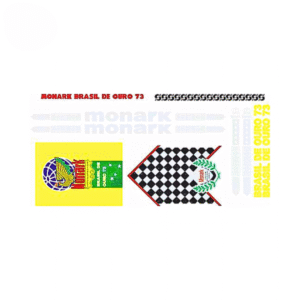 Decalque Monark Brasil de Ouro 73 Masculina Feminina